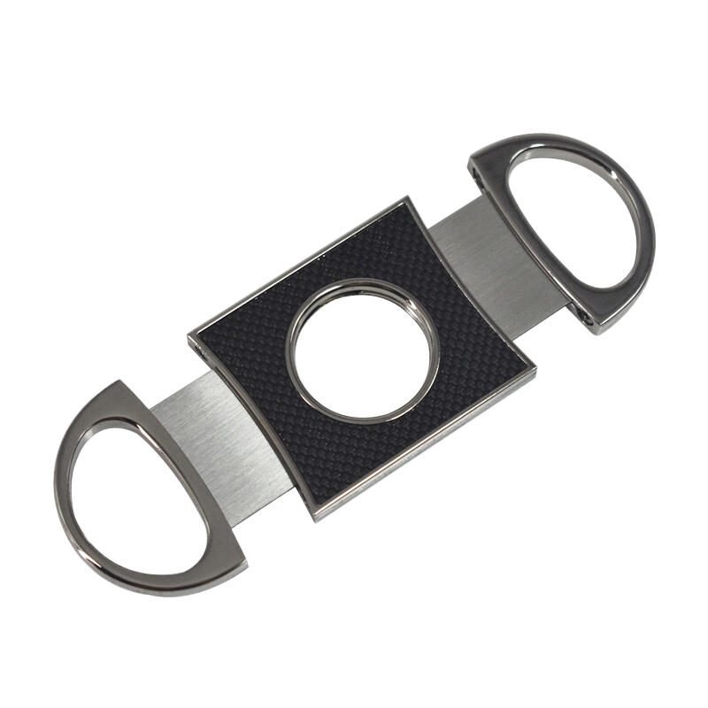 Double Bladed Carbon Fibre Cutter With Silver Handles