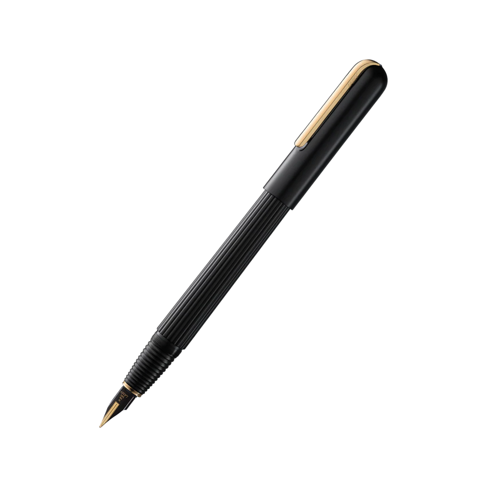 Lamy Imporium Fountain Pen Medium Black and Gold