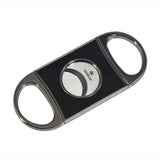 Double Bladed Carbon Fibre Cutter With Silver Handles