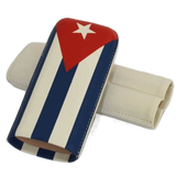 2 Stick Cuba Flag Cigar Case