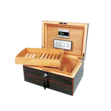 150 Stick Macassar Wood Humidor Square