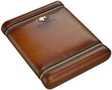6 Stick Cohiba Head Tanned Leather Cigar Case