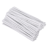 50 Pc White Pipe Cleaner Cotton With Iron Wire
