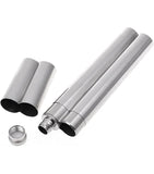 Viski Warren Gunmetal Cigar Holder and Flask