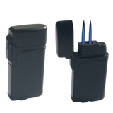 Black Metal Twin Jet Flame Lighter