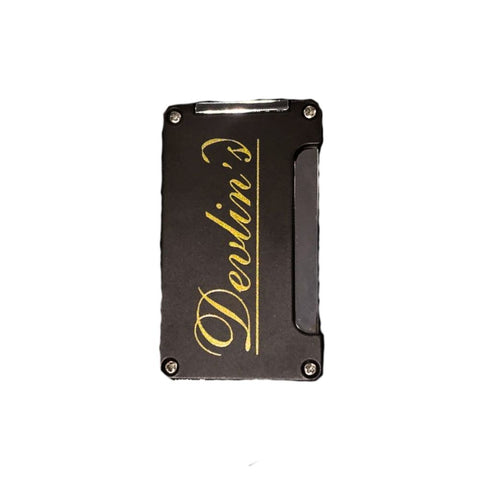 Devlin's Deluxe Chocolate Brown Single Jet Flame  Torch With Double Punch Cutter