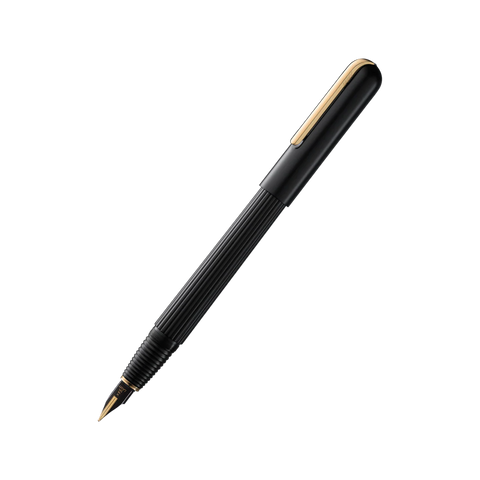 Lamy Imporium Fountain Pen Medium Black and Gold