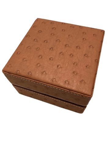 Ostrich Leather Smoke Travel Set