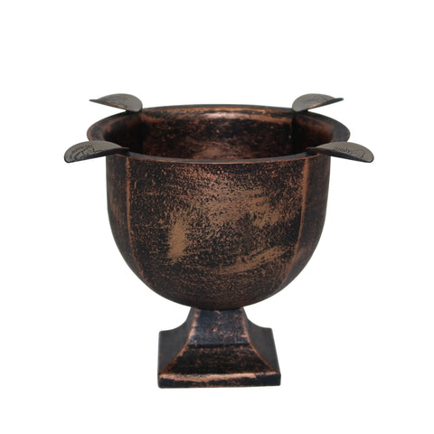 Stinky Box Pressed 4 Stirrup Ashtray Copper Black