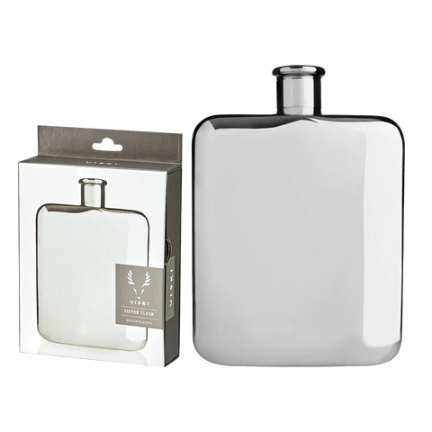 Viski Silver Flask