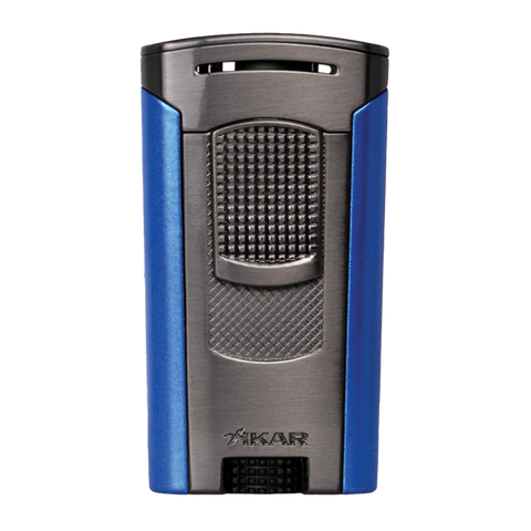 XIKAR Astral Single Jet Flame Lighter Gunmetal and Blue