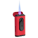 Xikar Hedron Hybrid Jet Soft Flame Lighter Red and Black