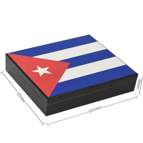 20 Stick Humidor Cuban Flag