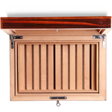 150 Stick Macassar Wood Humidor Square