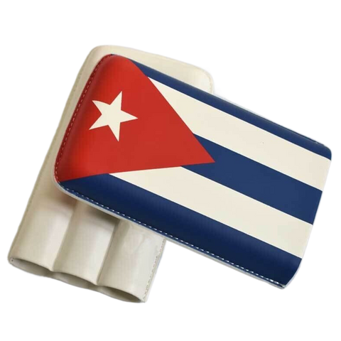 3 Stick Cuba Flag Cigar Case