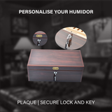 150 Stick Macassar Wood Humidor Square