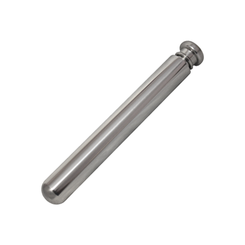 Combo Cigar Tube and Flash Stainless Steel