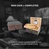 150 Stick Macassar Wood Humidor Square