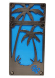 Rocky Patel Burn Lighter Blue Body/Gunmetal Palm Tree Plate
