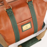 Fuente The OpusX Society Italian Leather Duffel Bag - Olive