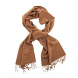 100% English Pure Cashmere Scarf Caramel