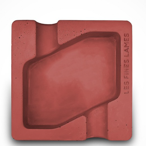 Les Fines Lames Dyad Concrete Ashtray Red