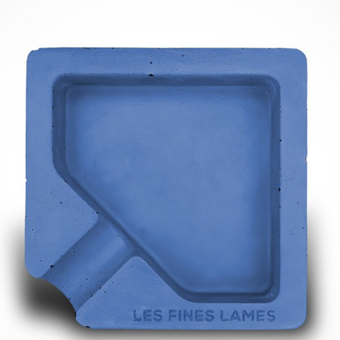 Les Fines Lames Monad Concrete Ashtray Blue