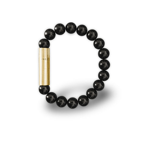 Punch Bracelet Les Fines Lames BRASS ONYX Small