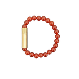 Punch Bracelet Les Fines Lames GOLD CARNELIANE 8mm Medium