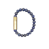 Punch Bracelet Les Fines Lames GOLD LAPIS LAZULI 8mm Medium