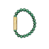 Punch Bracelet Les Fines Lames GOLD MALACHITE 8mm Medium