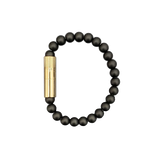 Punch Bracelet Les Fines Lames GOLD OYNX MATTE 8mm Medium