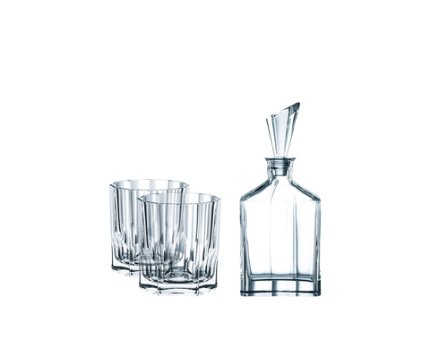Nachtmann Aspen Whiskey Set With 2 Glasses And Decanter