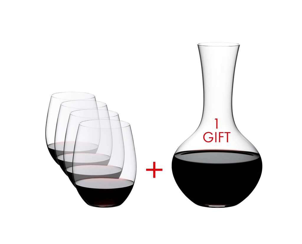 SL RIEDEL Stemless Wings Cabernet/Merlot + Decanter