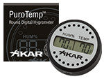 Xikar Adjustable Round digital Hygrometer