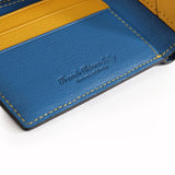 The OpusX Society French Leather Passport - Blue/Yellow