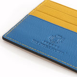 The OpusX Society French Leather Passport - Blue/Yellow