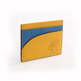 The OpusX Society French Leather Passport - Blue/Yellow