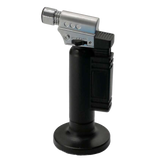 The Lounge Black Silver Table Top Torch With Lock