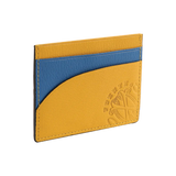 The OpusX Society French Leather Bi-fold Yellow And Blue