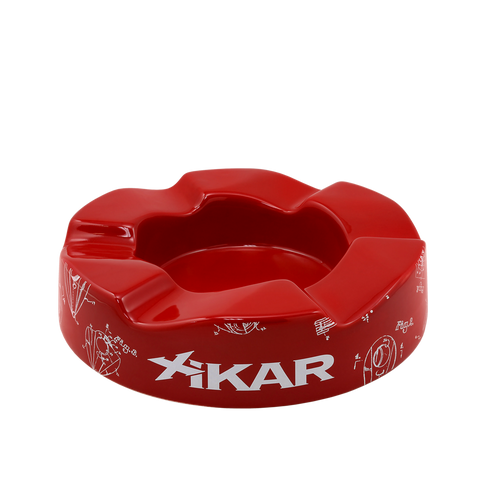 XiKAR Wave Cigar Ashtray Red & White