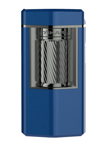 Xikar Meridian Blue & gunmetal Soft Flame Lighter