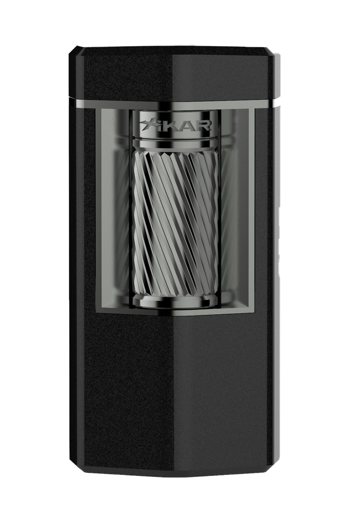 Xikar Meridian Matte Black & Gunmetal Soft Flame Lighter