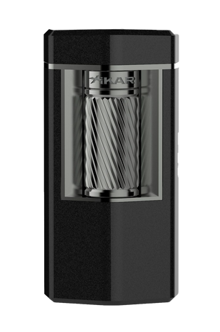 Xikar Meridian Matte Black & Gunmetal Soft Flame Lighter