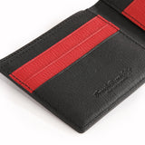 The OpusX Society French Leather Passport - Black/Red